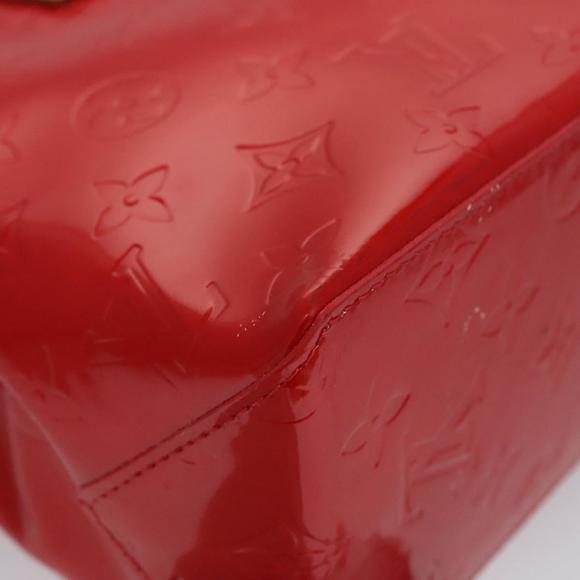 LOUIS VUITTON Monogram Vernis Reade PM Hand Bag Red Rouge M91088 LV Auth BD124 - Picture 14 of 16